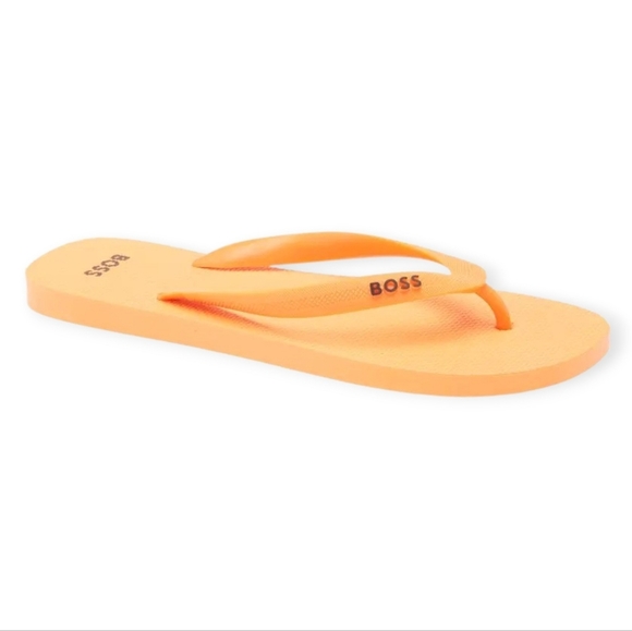 BOSS By Hugo Boss Men's Orange Logo Thong Sandal Size 10/11 - Picture 9 of 9